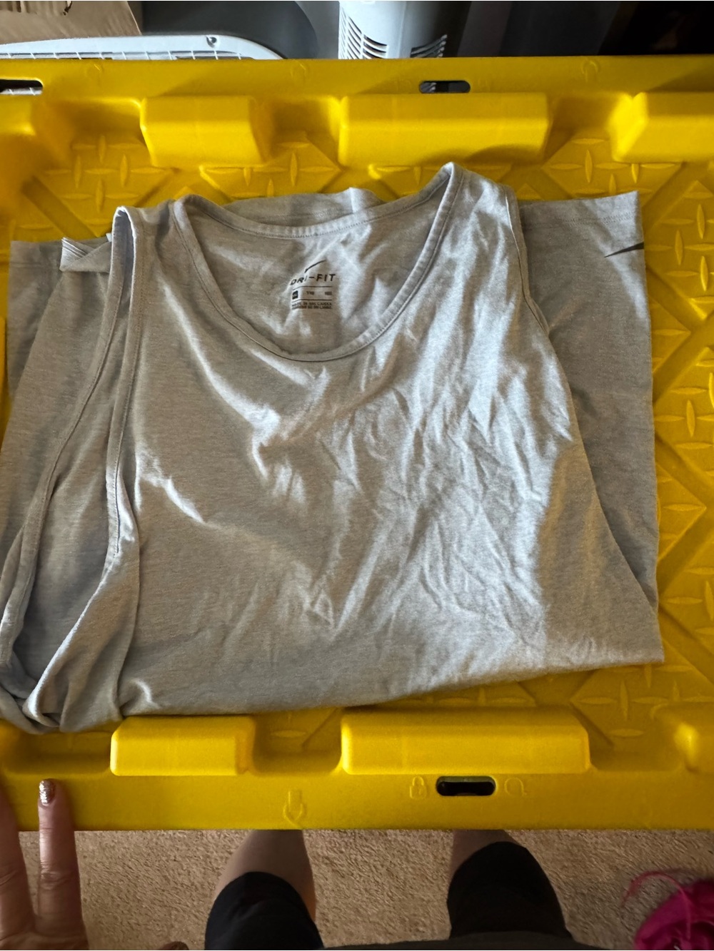 Women's Sleeveless Nike Tank Top - Light Gray